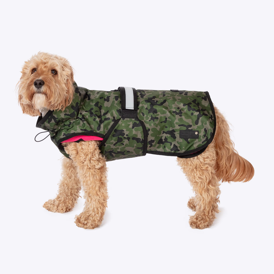 3-in-1 Dog Coat Camo/Pink