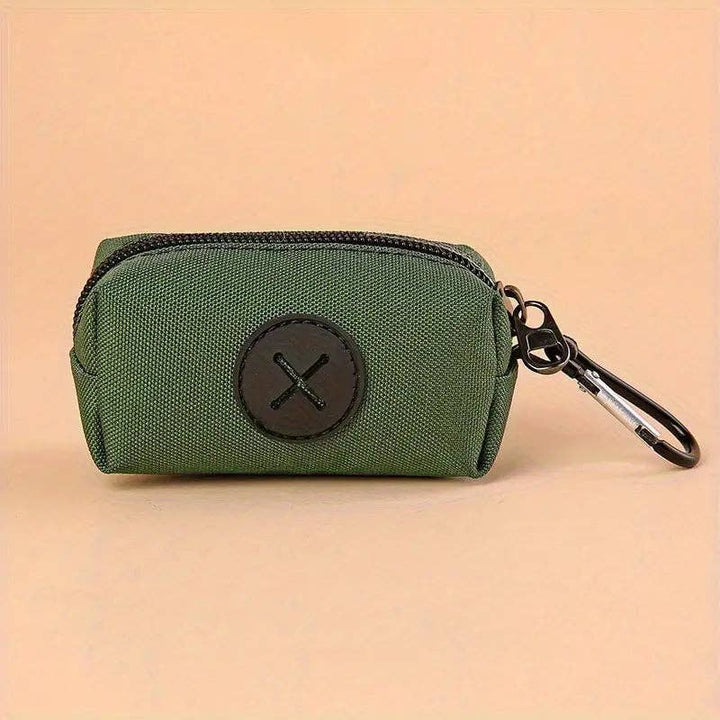 Canvas Dog Poop Bag Dispenser: Army Green