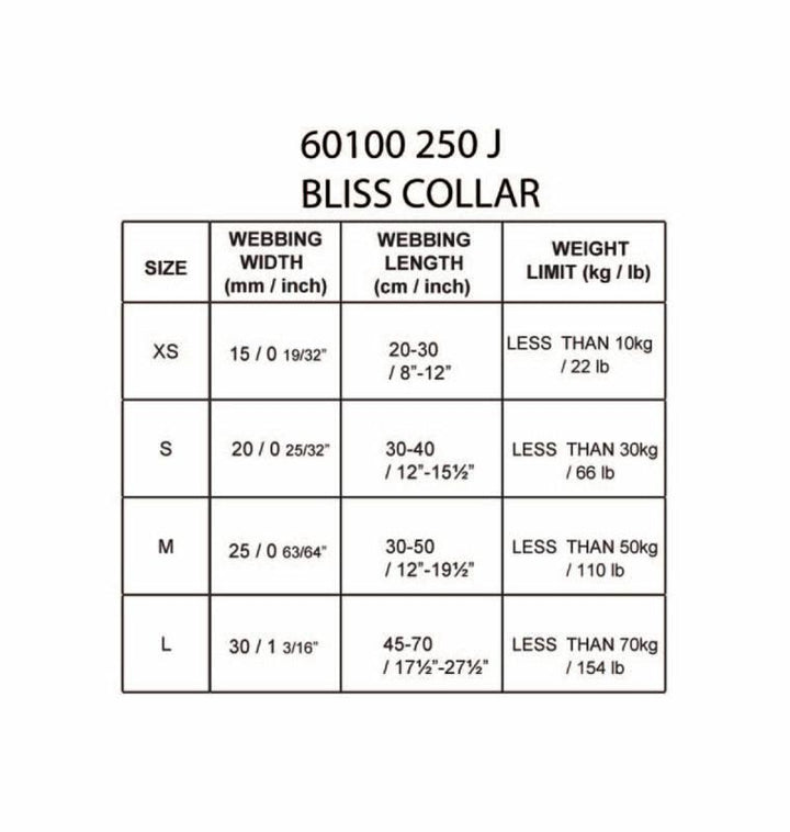 Bliss Dog Collar in Turq