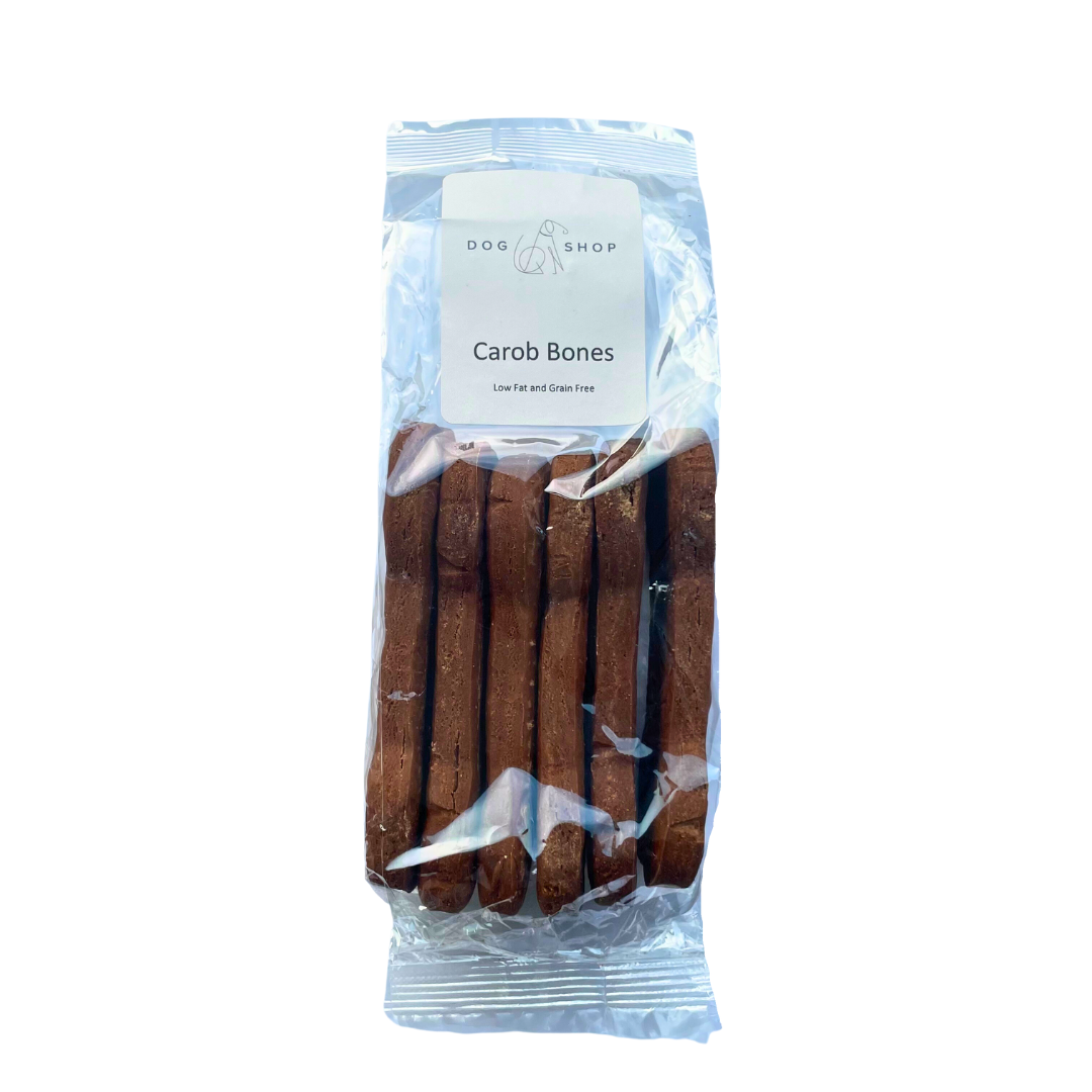 Carob Bones Dog Biscuits (6pk Large)