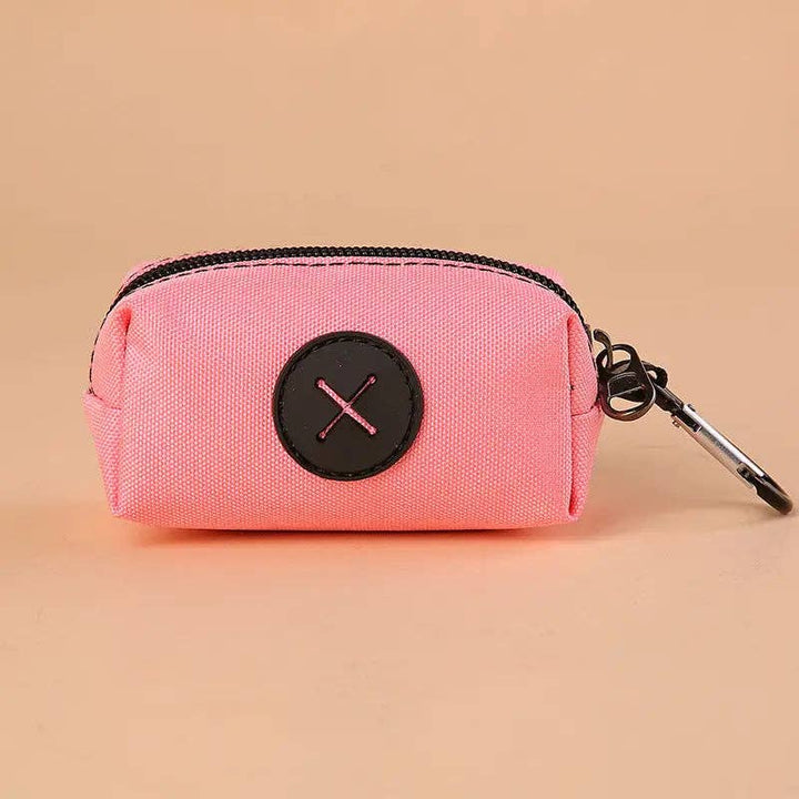 Canvas Dog Poop Bag Dispenser: Pink