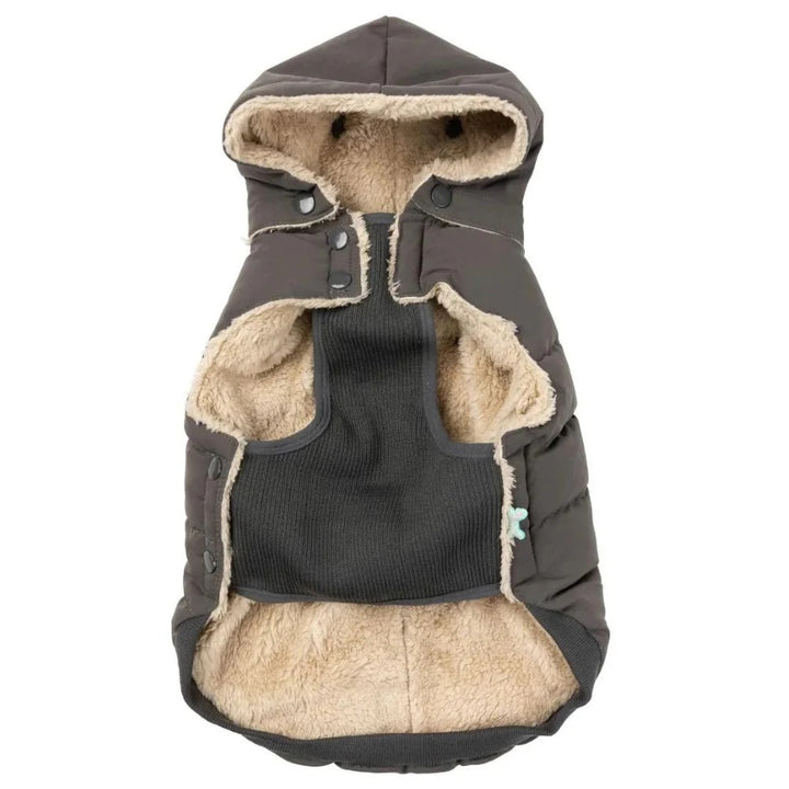 Essential Puffer Dog Jacket - Charcoal