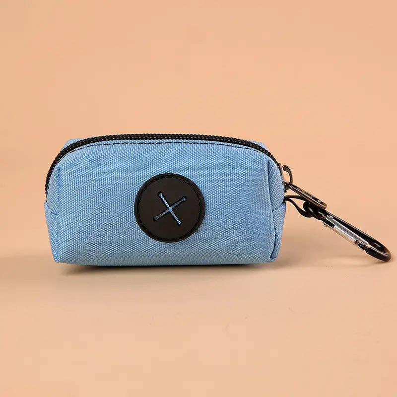 Canvas Dog Poop Bag Dispenser: Lake Blue
