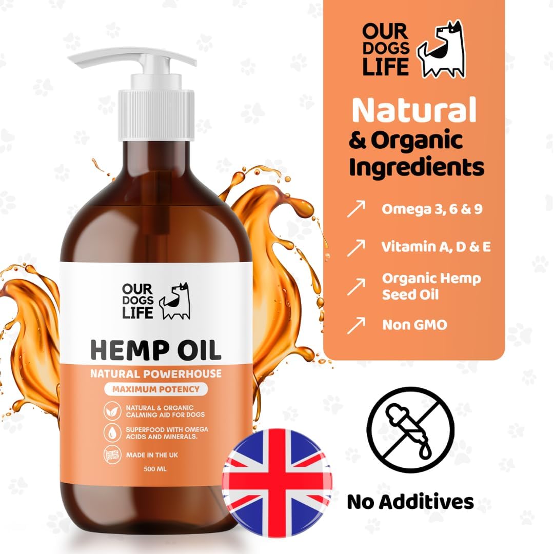 Hemp Seed Oil for Dogs (500ml)