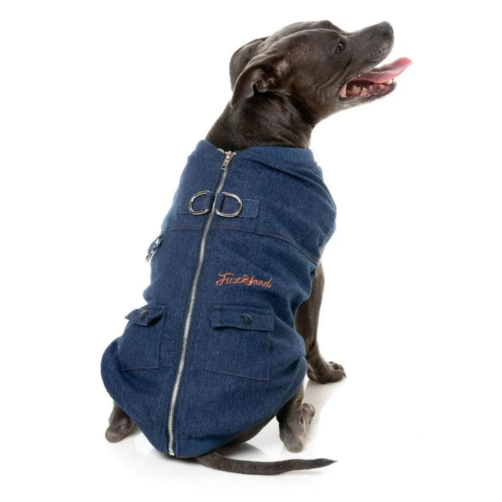 Kojima Harness Dog Jacket Indigo