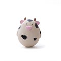 Let's Play Latex & Rubber Roly Poly Cow - Dog Toy