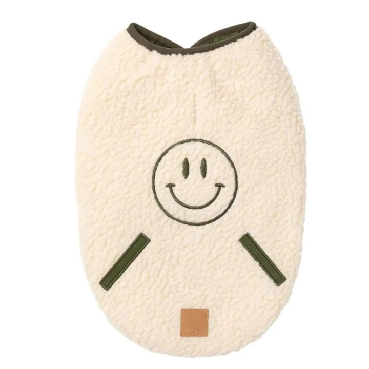 Nara Dog Jacket - Reversible Beige/Dark Moss