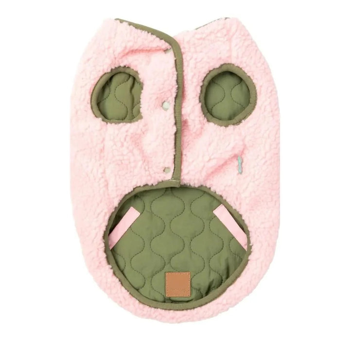 Nara Dog Jacket - Reversible in Pink/Green