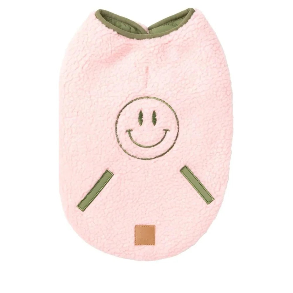 Nara Dog Jacket - Reversible in Pink/Green