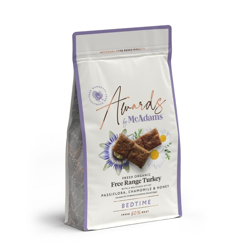 Bedtime Roast Turkey, Chamomile & Honey Awards Turkey Dog Treats (150g)