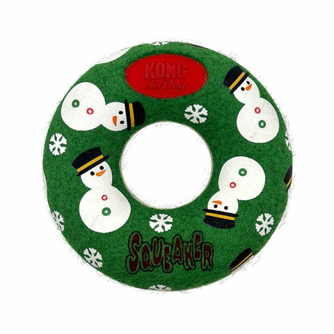 Holiday Airdog Squeaker Donut - Med