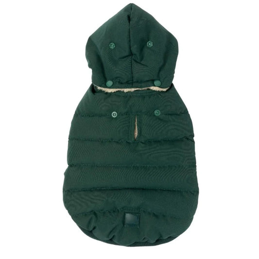 Essential Puffer Dog Jacket - Forest Green