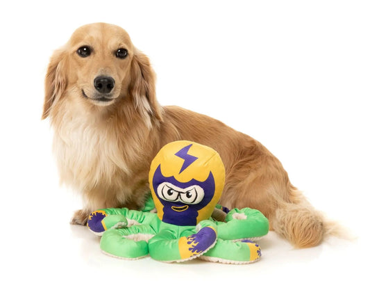 Octo the Outrageous Octo-Posse Dog Toy