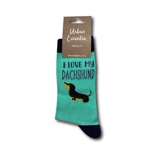 I Love My Dachshund Socks